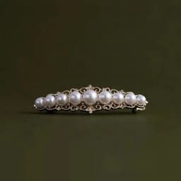 White Moonlight Elegant French Spring Clip Vintage Exquisite Half-Tied Hair Clip Small Horizontal Hairpin Clip Hair Accessories