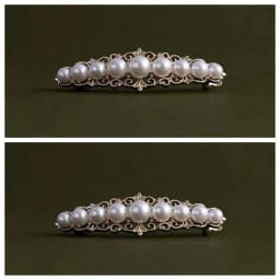White Moonlight Elegant French Spring Clip Vintage Exquisite Half-Tied Hair Clip Small Horizontal Hairpin Clip Hair Accessories
