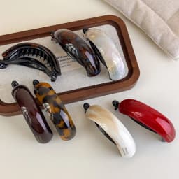 Retro Acetate Simple Temperament High Ponytail Buckle Clip Barrettes Headband Twist Hair Clips Womans Girls Temperament Hairpins