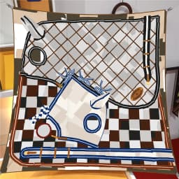 Twill Silk Scarf Shawl Luxury Brand Plaid Horse Head Print Square Scarf Women Hijabs Bandana Foulard Neckerchief Head Scarves