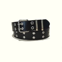 Star Eye Rivet Belt Gothic Style Double Pin Buckle Man/woman Fashion Casual Punk Style Pu Leather Waistband for Jeans Y2K Belt