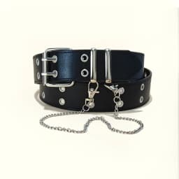 Star Eye Rivet Belt Gothic Style Double Pin Buckle Man/woman Fashion Casual Punk Style Pu Leather Waistband for Jeans Y2K Belt