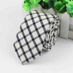 Daily Design Pure Cotton Men's 6cm Striped Checkered Pattern Tie Perfect Necktie Wedding Party Office Business Accessories Gifts