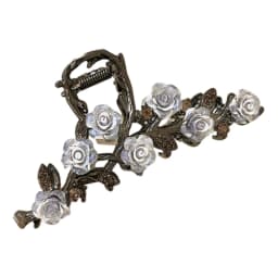 Exquisite and High-End Rose Flower Large Claw Clip, Minimalist Style Hair Clip, Back of the Head Shark Clip, Hair Accessory for