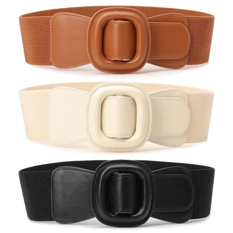 1pcs Women's Stretchy Waist Belt Fashion Versatile Cincher for Dresses Blazers Coat Decorative Stylish Elastic Waistband