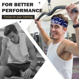 Sports Hairband Breathable Non-slip Running Cycling Wide Sweatband Men Women Sweat Absorb Elastic Gym Fitness Workout Headband