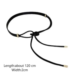 Adjustable Faux Leather Lace-up Belt Women's Waist Belt Wear-resistant Women Belt for Sweater Dress Coat Narrow for Decoration