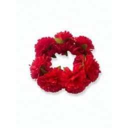 1pc Women's New Spring & Summer Solid Color Artificial Fabric Flower Hair Scrunchie, Suitable For Beach, Hawaii Vacation, Daily