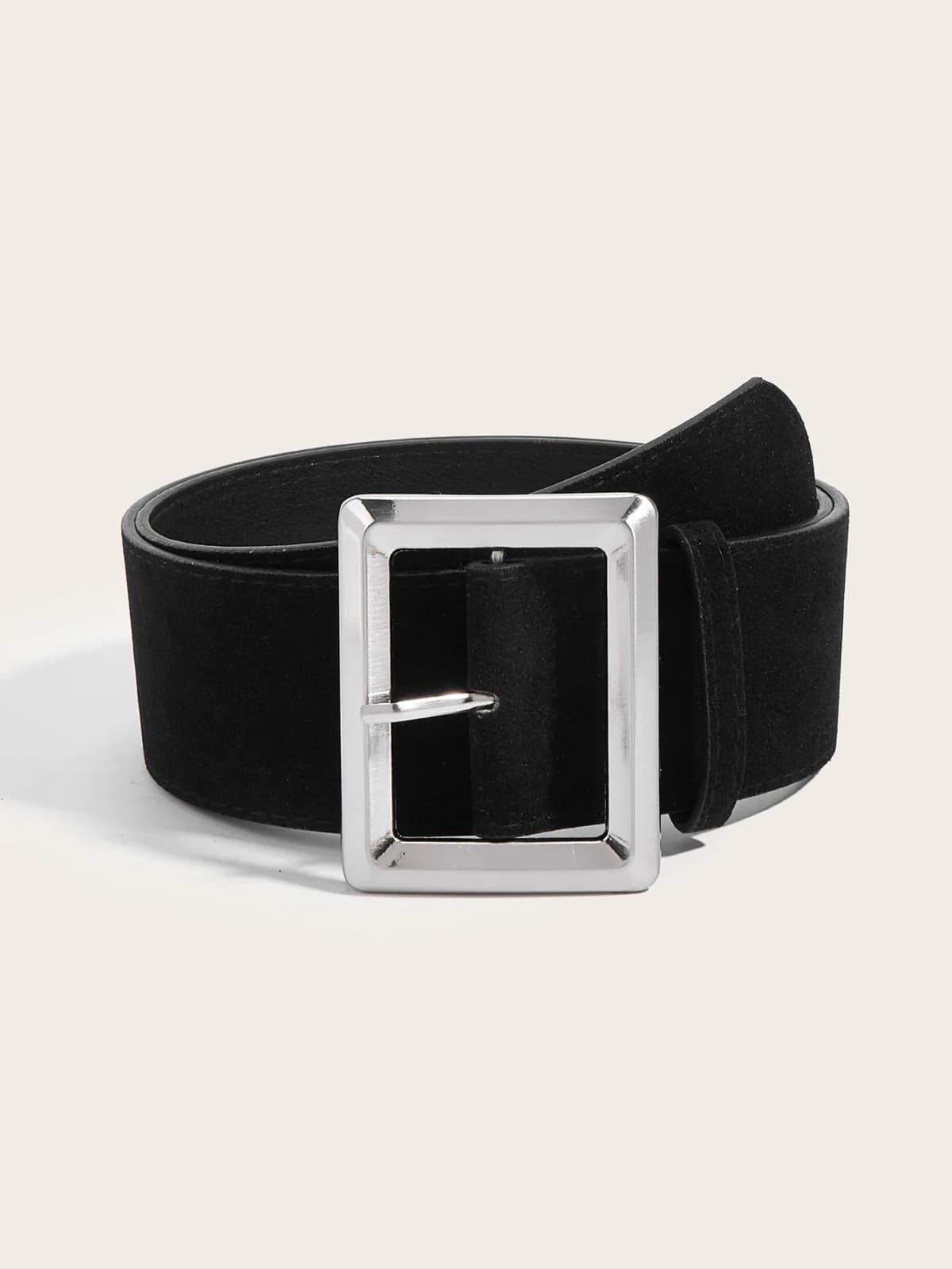 Retro American Suede Belt Premium Simple with Versatile Belt Suede Vintage Waist Seal Women