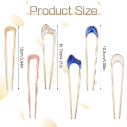 Metal U Shaped Hair Pins French Twist Hair Pin Vintage Hair Fork Pin for Women Hair Sticks for Thick Thin Hairstyles Accessories