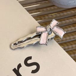 Fashion Pink Series Hair Clip New Korean Style Heart Rhinestones Side Bangs Sweet Cool Exquisite Metal Hair Clip Accessories
