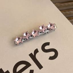 Fashion Pink Series Hair Clip New Korean Style Heart Rhinestones Side Bangs Sweet Cool Exquisite Metal Hair Clip Accessories