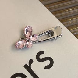 Fashion Pink Series Hair Clip New Korean Style Heart Rhinestones Side Bangs Sweet Cool Exquisite Metal Hair Clip Accessories