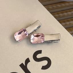 Fashion Pink Series Hair Clip New Korean Style Heart Rhinestones Side Bangs Sweet Cool Exquisite Metal Hair Clip Accessories