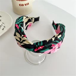 Wide Fabric Headbands For Women Girls Flower Knotted Hairbands Female Hair Bands Hair Hoops Hair Accessories