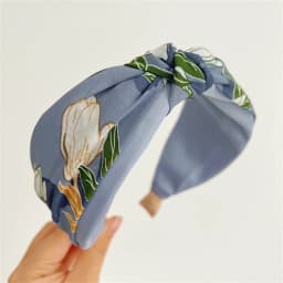 Wide Fabric Headbands For Women Girls Flower Knotted Hairbands Female Hair Bands Hair Hoops Hair Accessories