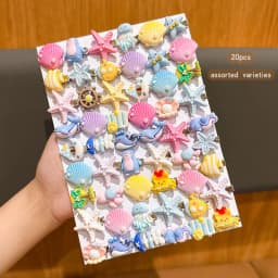 20 random ocean hair clips, cute starfish shell hair clips suitable for daily use
