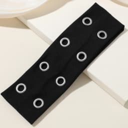 1PC Punk-Style Metal Hollow-Out Wide Headband, Suitable for Y2K Sweet Girl Styling, Daily Casual Wear and Outdoor Accessorizing,