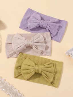5pcs/set 0-3Y Headbands Chiffon Flower Soft Strecth Hair Band Handmade for Baby Newborns Head Tie Infants Babe Hair Accessories