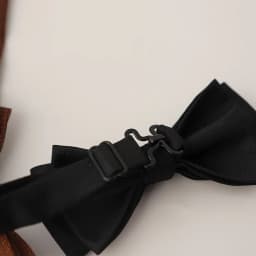2025 Fashion Solid Brown Color Bowties For Men Elegant Luxury Black Navy Gray Bow Ties Polyester Soft Butterfly Wedding Bow Knot