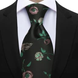 Newest Style Dropshipping Necktie Man Luxury Floral Print Business Neck Tie Performance Tie Cravat Wedding Party Necktie Gift