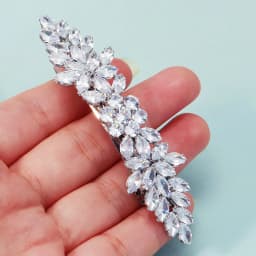 1PCS Fashion Floral Leaf Zircon Hair Clip Luxury Rhinestone Hairpin Headpiece As Gifts Trendy Party Jewelry Hair Accessories