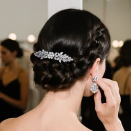 1PCS Fashion Floral Leaf Zircon Hair Clip Luxury Rhinestone Hairpin Headpiece As Gifts Trendy Party Jewelry Hair Accessories