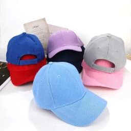 New Fashion Candy Color Kids Baseball Cap Sun Protection Boy Girls Hat Adjustable Travel Children Baseball Cap
