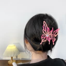 Women's New Claw Clip Sweet Cool Style Hollowed-out Butterfly Grab Clip Shark Clip Hair Clip Hot Girl Hair Accessory Sweet Style