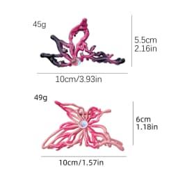 Women's New Claw Clip Sweet Cool Style Hollowed-out Butterfly Grab Clip Shark Clip Hair Clip Hot Girl Hair Accessory Sweet Style