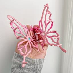 Women's New Claw Clip Sweet Cool Style Hollowed-out Butterfly Grab Clip Shark Clip Hair Clip Hot Girl Hair Accessory Sweet Style