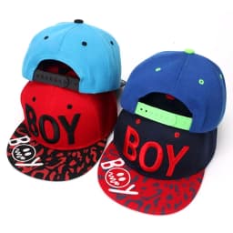 Unisex Kids Embroidered Hip Hop Snapback Cap Baby Flat Trucker Baseball Sun Hat for Girls And Boys Dancewear Accessory
