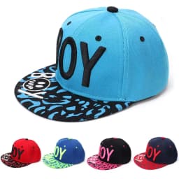 Unisex Kids Embroidered Hip Hop Snapback Cap Baby Flat Trucker Baseball Sun Hat for Girls And Boys Dancewear Accessory