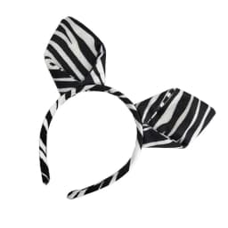 652F Halloween Zebras Ear Headbands Cosplay Zebras Ear Headwear Hairbands Headwear Halloween Hairbands Birthday Party