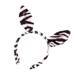 652F Halloween Zebras Ear Headbands Cosplay Zebras Ear Headwear Hairbands Headwear Halloween Hairbands Birthday Party