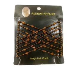 Elastic Hair Comb Womens Bead Stretchy Women Hair Combs Professional Double Magic Slide Metal Comb Hair Clip Hairpin