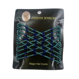 Elastic Hair Comb Womens Bead Stretchy Women Hair Combs Professional Double Magic Slide Metal Comb Hair Clip Hairpin