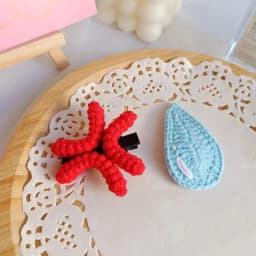 1pc/2pcs/4pcs New Angry Hair Clip Novelty Duckbill Clip Crochet Yarn Headband Side Clip