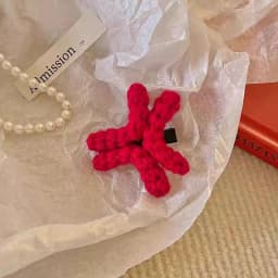 1pc/2pcs/4pcs New Angry Hair Clip Novelty Duckbill Clip Crochet Yarn Headband Side Clip