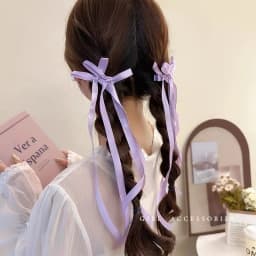 Korean Simple Bow Hairpin Sweet Ribbon Hair Clip Clamp Barrettes Bow Ponytail Tie Hairgrip Women Girls Hair Accessories Headwear