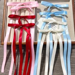 Korean Simple Bow Hairpin Sweet Ribbon Hair Clip Clamp Barrettes Bow Ponytail Tie Hairgrip Women Girls Hair Accessories Headwear