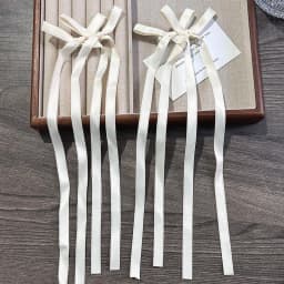 Korean Simple Bow Hairpin Sweet Ribbon Hair Clip Clamp Barrettes Bow Ponytail Tie Hairgrip Women Girls Hair Accessories Headwear