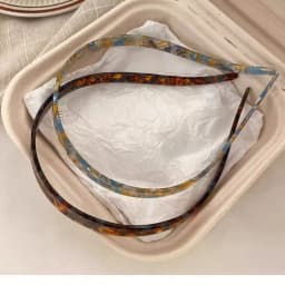 1 Ladies Non-Clamping Ear Bone Hair Accessories Acetic Acid Headband Headband High-End Hairband Girls 2024 New Summer Elegant He