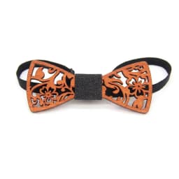 Handmade Wooden Tie for Men Hollow Fishbone Heart Design Unique Wedding Accessory Boys Wood Ties Men's Fashion Accessories Gifts