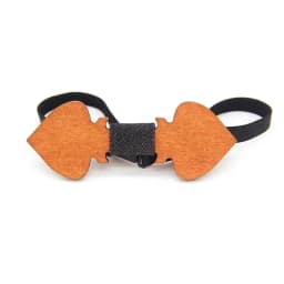 Handmade Wooden Tie for Men Hollow Fishbone Heart Design Unique Wedding Accessory Boys Wood Ties Men's Fashion Accessories Gifts