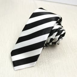 Black and white striped tie narrow version girls casual 5CM hand play trend earth cool dance