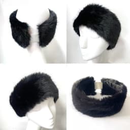 Wide Band Fur Headband Winter Keep Warm Ear Warmer Stretchy Fleece Headwrap for Women Girls Cold Weather Thermal Accessory Gifts