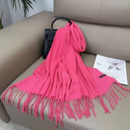 Luxury Solid Winter Scarf Women Pashmina Shawls Soft Scarves Wraps Cashmere Feel Blanket Warm Stoles for Lady Outdoor Bufanda