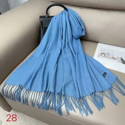 Luxury Solid Winter Scarf Women Pashmina Shawls Soft Scarves Wraps Cashmere Feel Blanket Warm Stoles for Lady Outdoor Bufanda