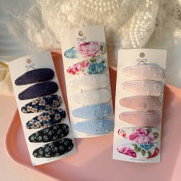 6PCS Cute Printing BB Hair Clips Fashion Handmade Crochet Girl Hair Clips Baby Hair Accessories Kids Accessories Headwear Gift